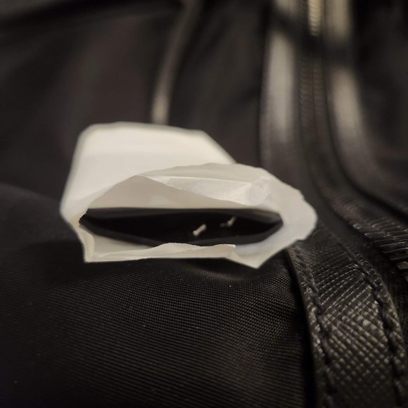 BRAND NEW Prada Re-Nylon & Saffiano Leather Duffle Bag Black 2VC008 with Dustbag - Picture 7 of 11